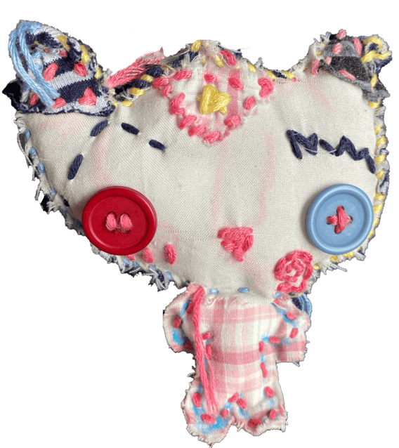 plush keychain cat